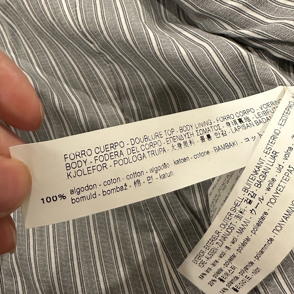 Zara Black with grey windowpane stripe blazer - Picture 7 of 10